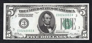 FR. 1950-C 1928 $5 FRN FEDERAL RESERVE NOTE PHILADELPHIA, PA GEM UNCIRCULATED - Picture 1 of 2