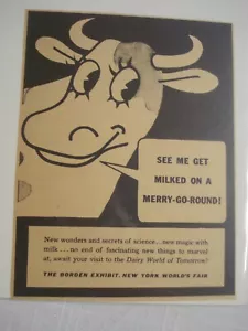 1939 Anzeige New York Weltausstellung Borden Ausstellung Molkerei Welt von morgen - Bild 1 von 1