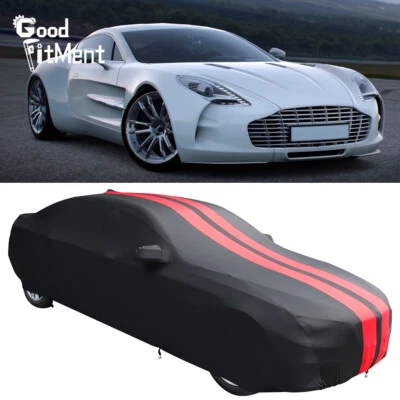 Cubierta de coche interior elástica satinada a prueba de arañazos negra para Aston Martin One-77 Foto 1 de 4