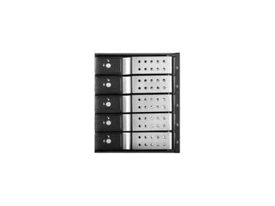 iStarUSA BPN-DE350HD-SILVER Trayless 3 x 5.25" to 5 x 3.5" 12Gb/s HDD Hot-swap R - Image 1 of 4