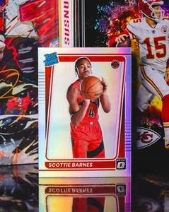 2021-22 Panini Donruss Optic Scottie Barnes #186 Silver Prizm Rookie - Picture 1 of 2