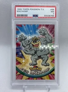 Pokemon Topps TV Machamp 1999 #68 PSA 7 casi nuevo - Imagen 1 de 2