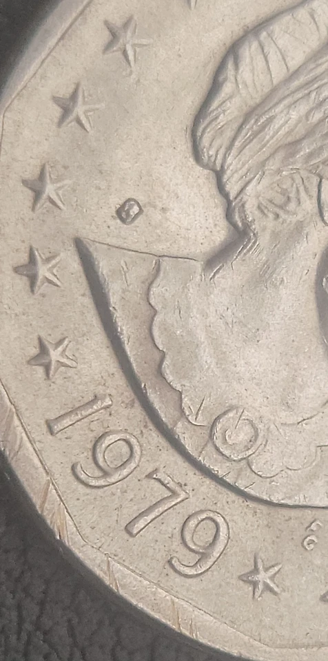 Rare 1979 Susan B Anthony Liberty FG Frank Gasparro Double Struck Mint ERROR  - Image 1 of 4