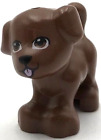 Lego New Reddish Brown Dog Friends Puppy Standing W/ Black Nose Part
