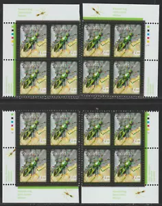 2010 Canada SC# 2407 - Beneficial Insects 6 ¢ Set of 4 Plate Blocks M-NH - Picture 1 of 1