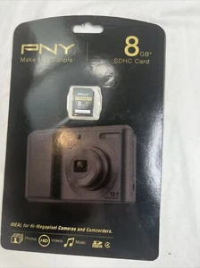 New PNY PREMIUM 8GB SDHC Card Class 4 Flash Memory Card 2hr HDVideo P-SDHC8G4-EF - Picture 1 of 2