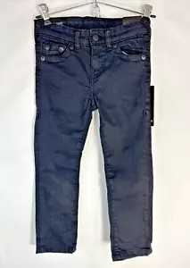True Religion Jeans Youth Boys Black Geno Relaxed Slim Stretch Denim size 5 - Picture 1 of 14