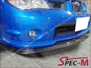 STI ESTILO FIBRA DE CARBONO PARACHOQUES DELANTERO ALERÓN LABIAL AJUSTE 06 07 SUBARU IMPREZA GDF - Imagen 1 de 4