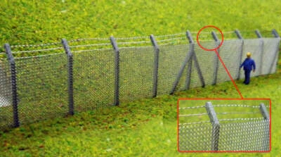 Ancorton 95722 OO Gauge Chainlink Fencing w Barbed Wire Laser Cut Kit - image 1 of 2