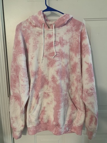 VETEMENTS Artist Union Clothing Co. Felpa con cappuccio Pink Tide Dye