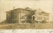 FT MORGAN, COLORADO, HIGH SCHOOL, 1907, RPPC, VINTAGE POSTCARD