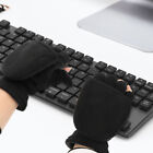 Pairs Men Women Winter Gloves Fingerless Mittens 3M Thinsulate With Flip Cover
