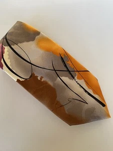 Jerry Garcia men’s tie multicolored orange purple gray new with tags 4 inch - Picture 1 of 7