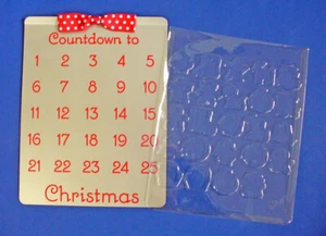 Punze MAGNET Weihnachten COUNTDOWN zum KEKSBOGEN Adventskalender DICK NEU* - Bild 1 von 3