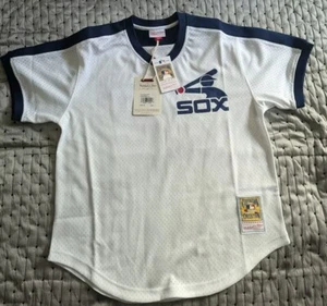 Mitchell Ness MLB Chicago White Sox Carlton Fisk #72 Mesh Jersey Sz L BNwT Rare - Picture 1 of 11