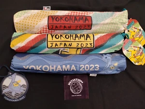 Pokemon Weltmeisterschaften 2023 Yokohama WCS Gummi Spielmatte alle 3 Typen Set JP - Bild 1 von 3