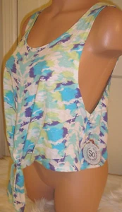 So Tie Dye Wide Open Arms Crop Top, Size Large NEW NWT - Picture 1 of 6