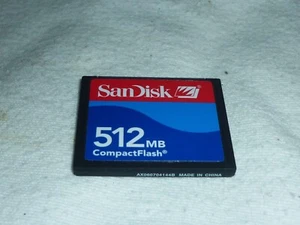 512MB Compact Flash Card ( 512 MB CF Karte ) SanDisk gebraucht - Bild 1 von 1