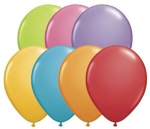 Qualatex 11" Round Festive Assorted Latex Balloons 100 Count Decorations