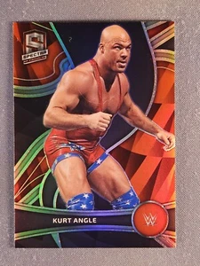 2023 Panini Chronicles Spectra #385 Kurt Angle Red Prizm /199 SSP - Picture 1 of 2