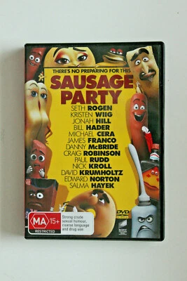Sausage Party (DVD, 2016) region 4 DVD Seth rogan comedy animation - Image 1 of 2