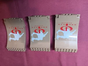 Z Lego Lot 3 Dark Tan Skateboard Ramp w/ Gravity Games Stickers 43085 3537 - Picture 1 of 6