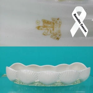 Bandeja como nueva con patrón de carcasa curva Belleck - marca del séptimo período - Imagen 1 de 7