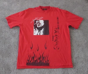 Camiseta BoohooMan Hombre, Grande Med. Logotipos rojos "Edición limitada" "Homme Era" - Imagen 1 de 12