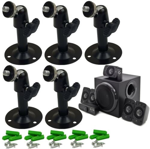 5x Mount Speaker Wall Mount Ceiling Logitech Z906 Sound System Quality