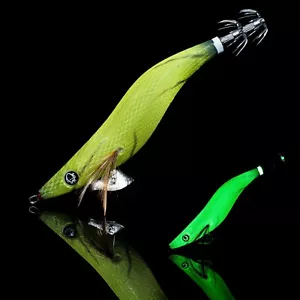 RUI SQUID JIG GLOW BANANA SIZE 3.5 EGI FISHING LURE - Picture 1 of 1
