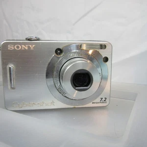 Sony Cyber-shot DSC-W55 7.2MP 3X Optical Zoom Digital Camera Silver - Picture 1 of 3