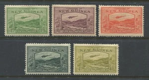 New Guinea 1939 various  Airmails to 4d mint o.g. hinged - Picture 1 of 1