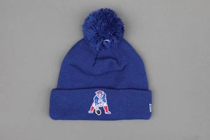 New England Patriots New Era On Field Knit NFL Tom Brady Retro blue - Picture 1 of 2