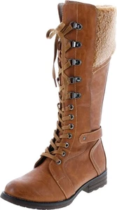 Patrizia by Spring Step Riding Boots Size 9.5 Snowball Lace Up Goth Academia - Picture 1 of 16