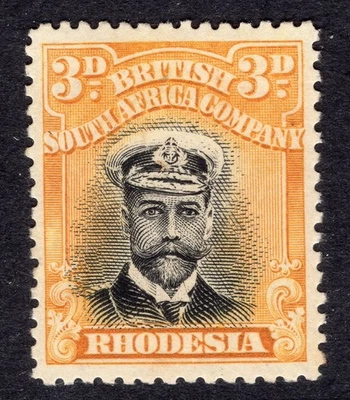RHODESIA  1913 Mint Die I SG 210 cv £85 BRITISH SOUTH AFRICA - Image 1 of 2