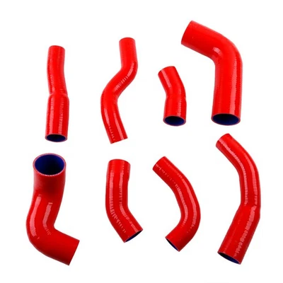 Red Silicone Intercooler Hose Kit For Abarth 500 595 695 1.4L T-JET Garrett 1446 - image 1 of 4