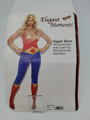 Women Costume by Elegant Moments, 5-piece set, Super Hero (SIZE LARGE) - Photo 1/4