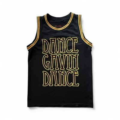 Camiseta sin mangas Dance Gavin Dance DGD “Wolf Pack #13” negra dorada roja de hockey 18 x28 Foto 1 de 2
