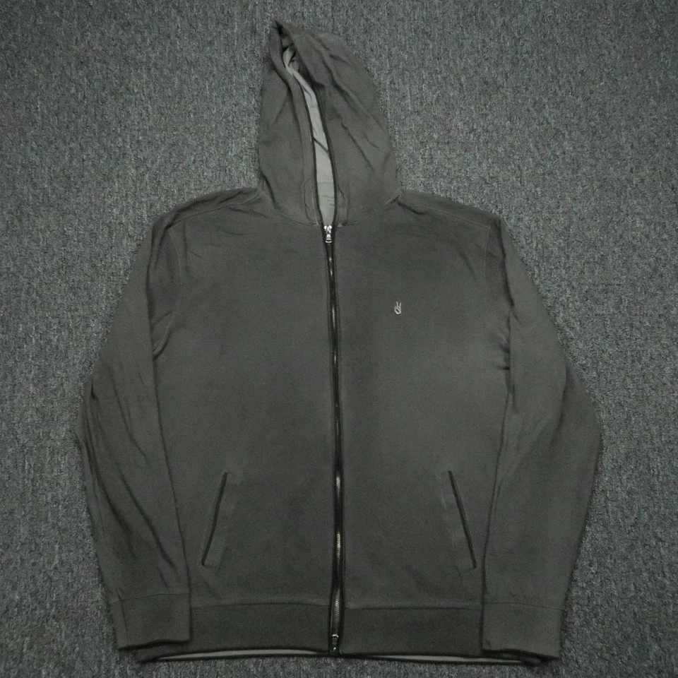 John Varvatos Sudadera con Capucha Para Hombres XXL Gris Cremallera Completa Bolsillos Chaqueta Manga Larga 2XL Foto 1 de 4