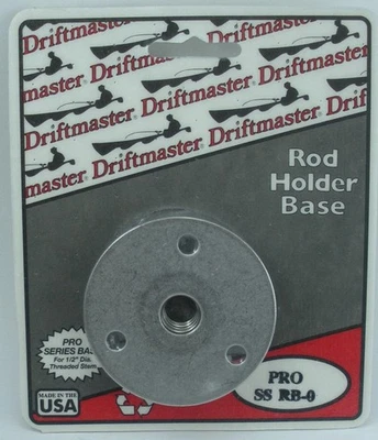 Base de montaje empotrado redonda Driftmaster SSRB-0 se adapta a 1/2" de diámetro Stem Pro Series Foto 1 de 3