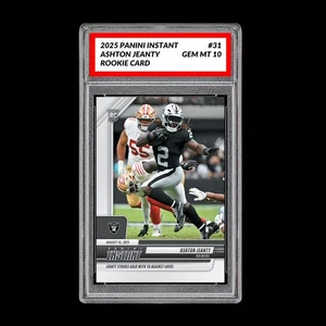 GM10 Graded 10 Ashton Jeanty RC ROOKIE SP 2025 Panini Instant NFL #31  - Picture 1 of 2