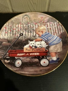 Westminster weiß geliebter Westie Hund Danbury mint Teller Welpenliebe 8,25 Zoll - Bild 1 von 10