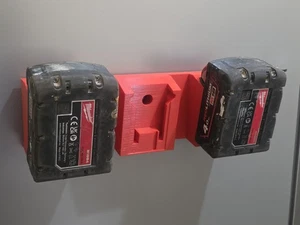 3D Printed Milwaukee M18 Battery Holder - Holds 3 batteries Magnetic  - Picture 1 of 4