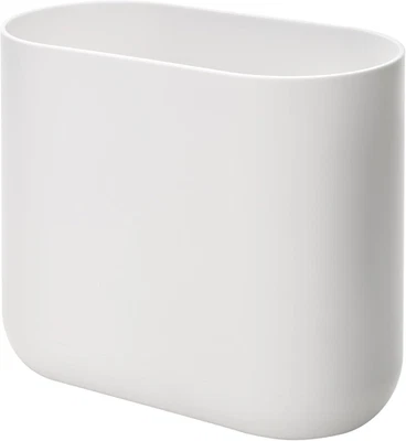 Idesign Slim Oval Plastic Waste Basket the Cade Collection, 10.56” X 5.5” X 9.77 - Image 1 of 4