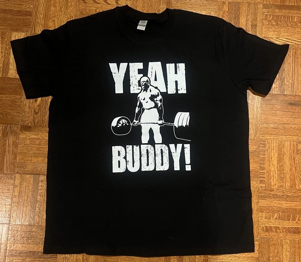 Camiseta Ronnie Coleman “Yea Buddy”. Talla - XL.  Negro.  ¡Nuevo, sin usar! Foto 1 de 1
