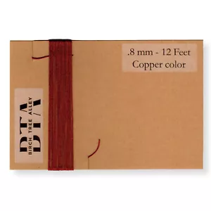 12 Ft Dial Cord String COPPER Color .8mm (144") Vintage Tube Radio Tuner - Picture 1 of 5