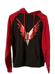 Maverick Logan Paul Hoodie Sweatshirt Men’s Small Red Gray Lightweight Comfort - Picture 1 of 3