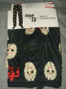 Friday The 13th Jason Voorhees Hockey Mask Horror Film Killer Sleep Lounge Pants - Picture 1 of 5