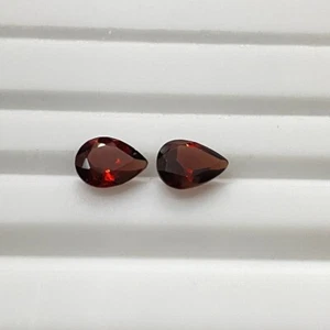 2.40 Ct Red Garnet Pair Loose Gemstones - Picture 1 of 4