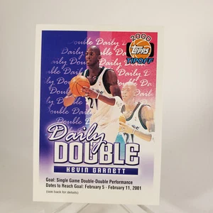 2000-01 Topps NBA Tip Off Daily Double Kevin Garnett Timberwolves - Picture 1 of 2